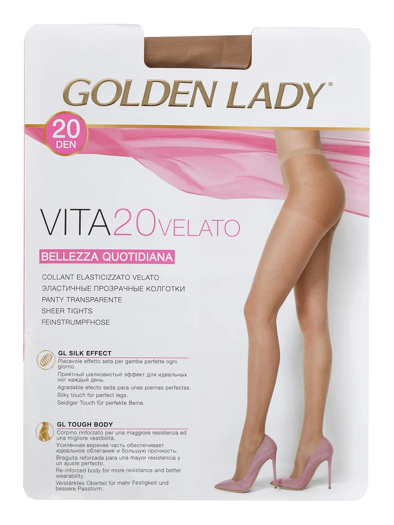 Collant donna velato 20 denari - miele