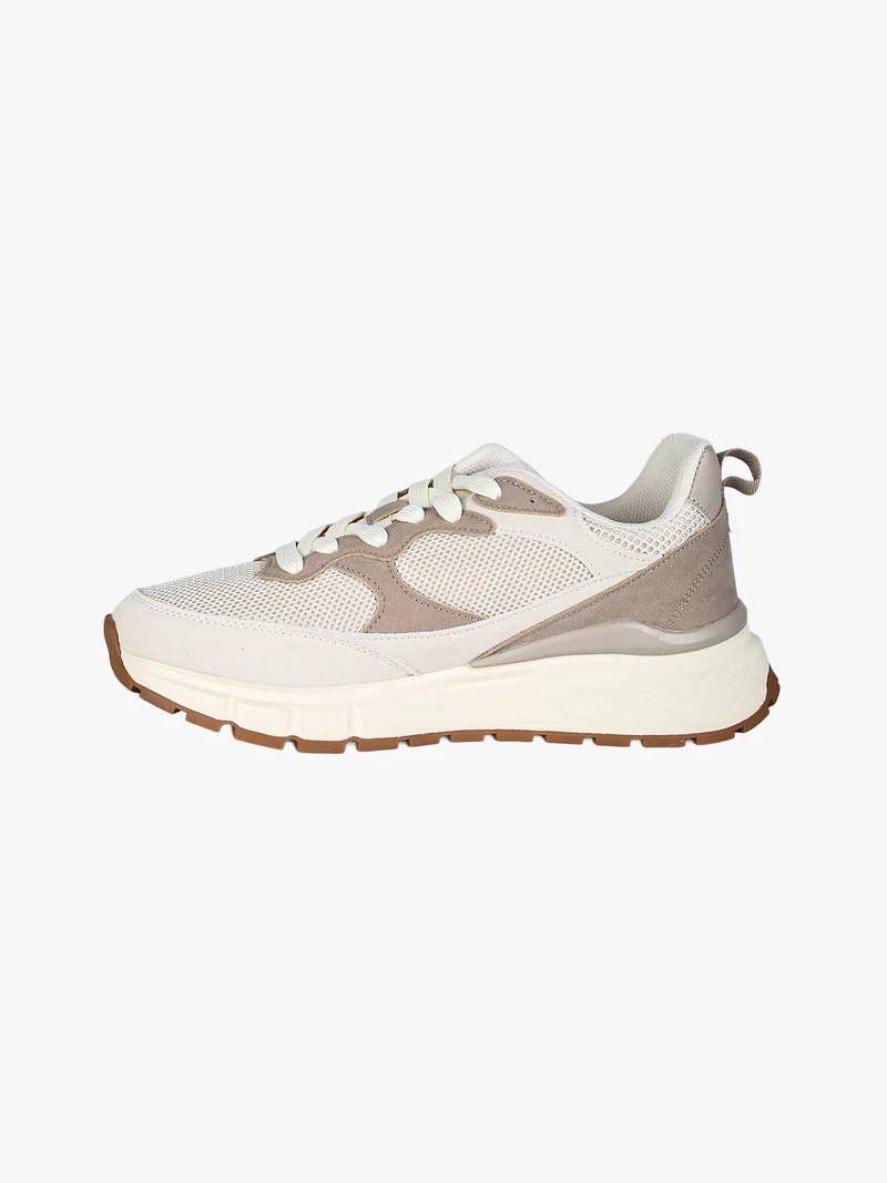 Sneakers stringate da uomo - beige