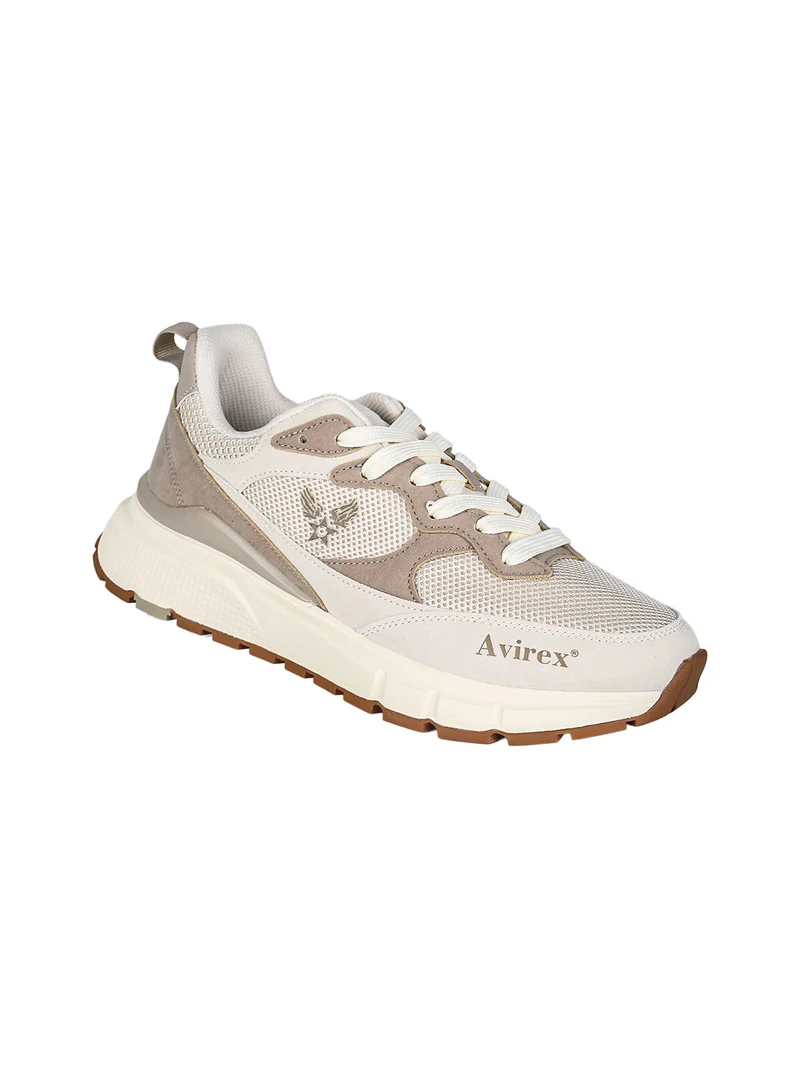 Sneakers stringate da uomo - beige