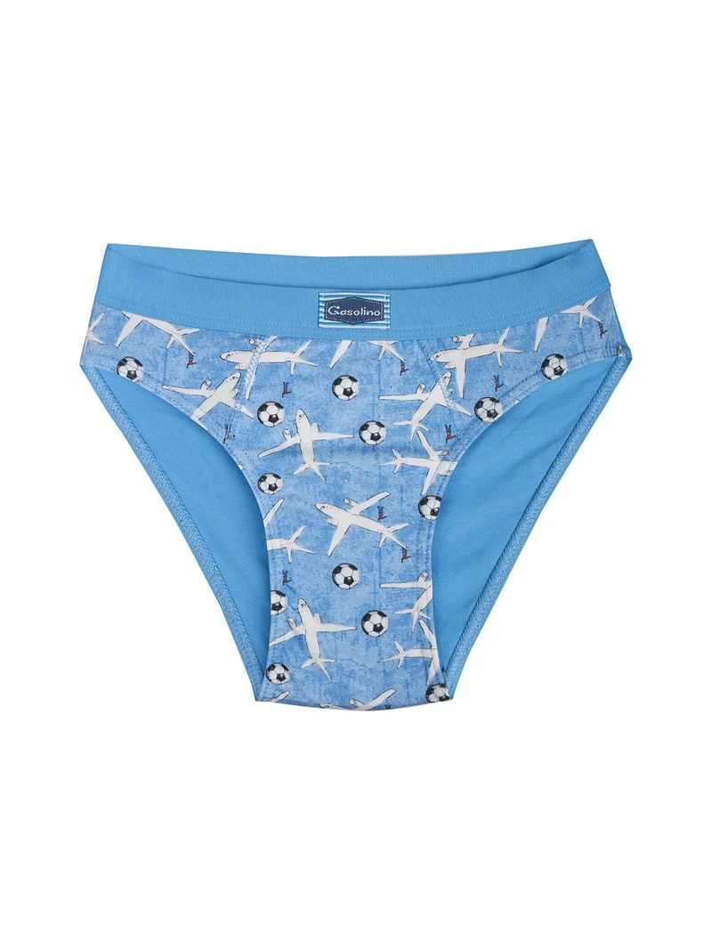 Slip da bambino in cotone - celeste