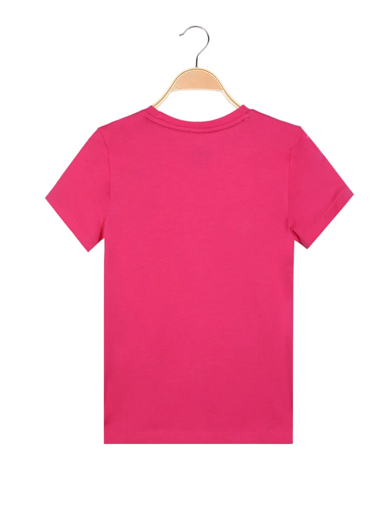 ESS + LOGO TEE T-shirt sportiva da ragazza - fucsia