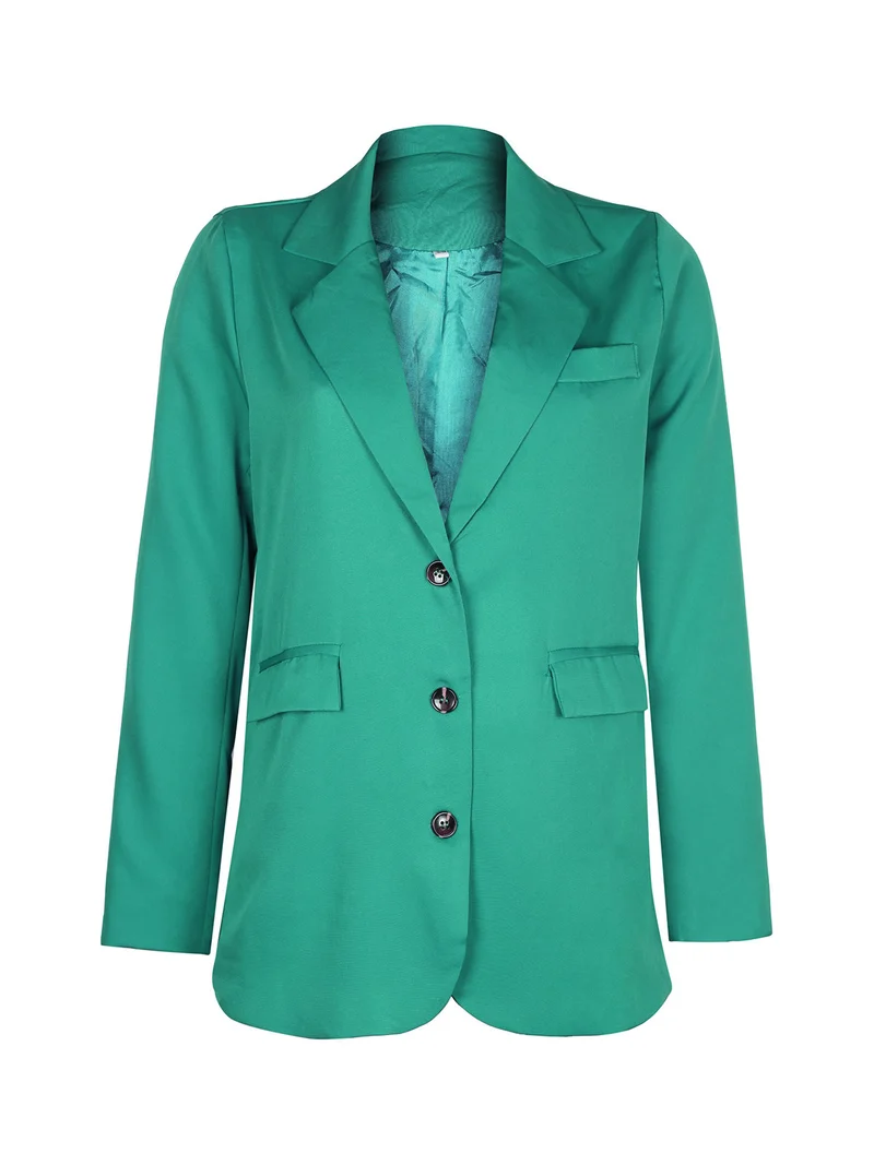 Blazer donna con bottoni - verde
