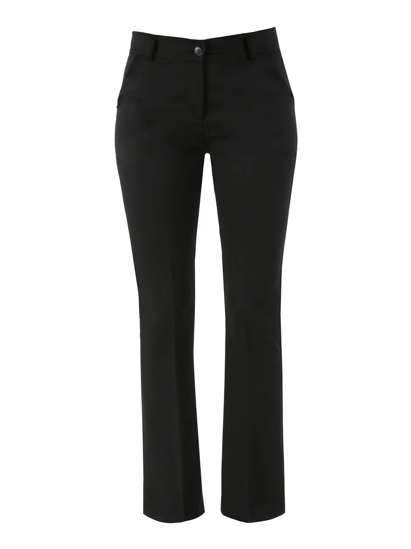 Pantaloni eleganti da donna a zampa - nero