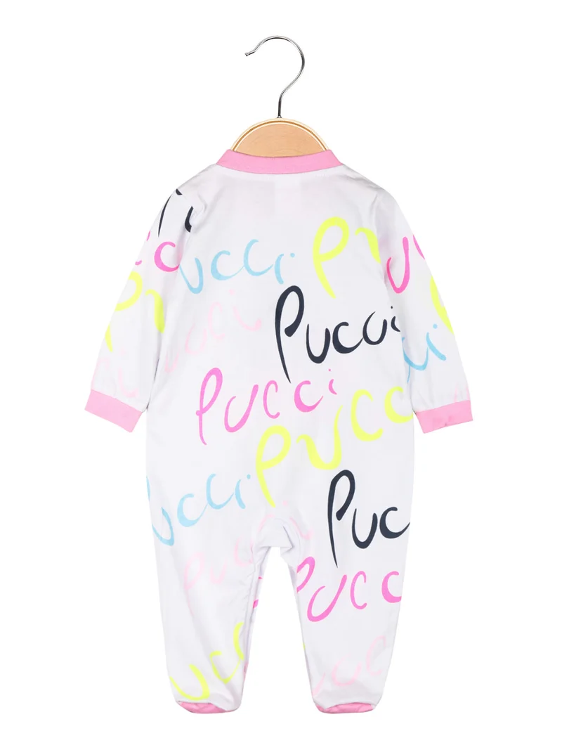 Tutina da neonata in cotone - bianco