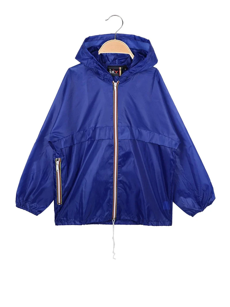 Giacca antivento bambino - blu