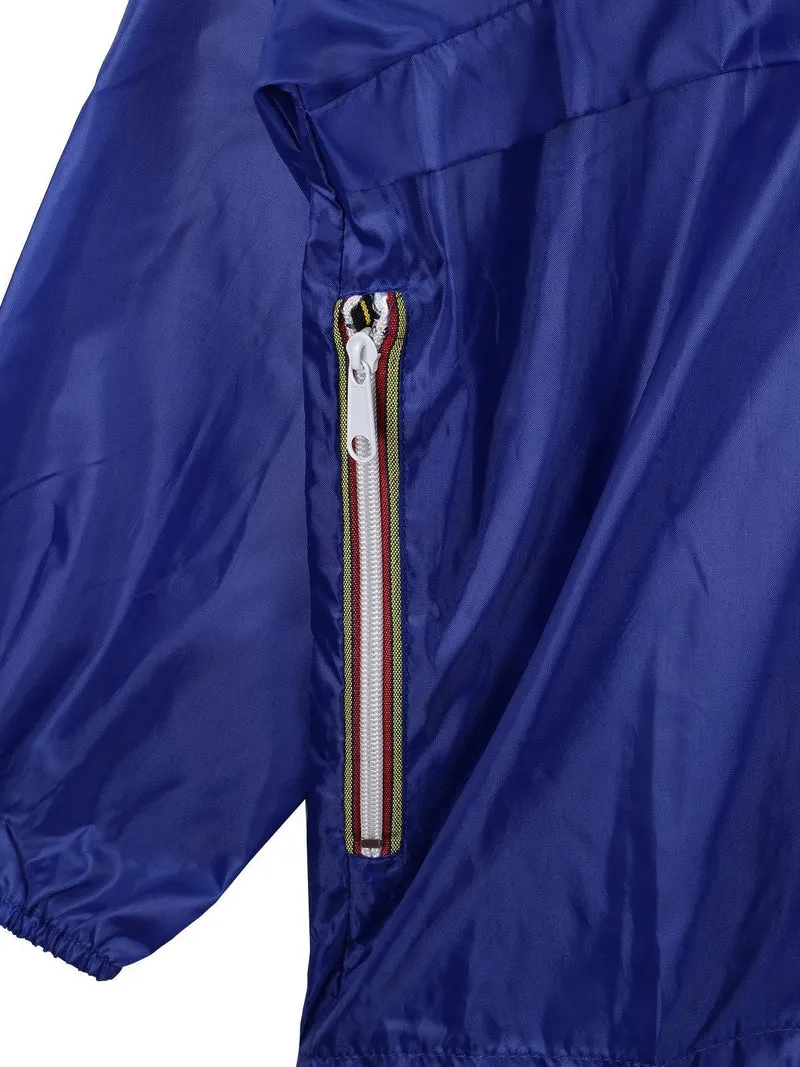 Giacca antivento bambino - blu