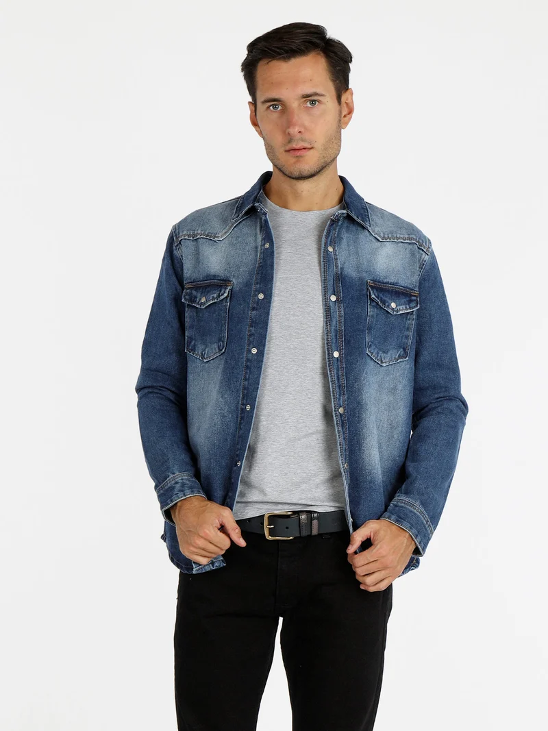 Camicia uomo in jeans