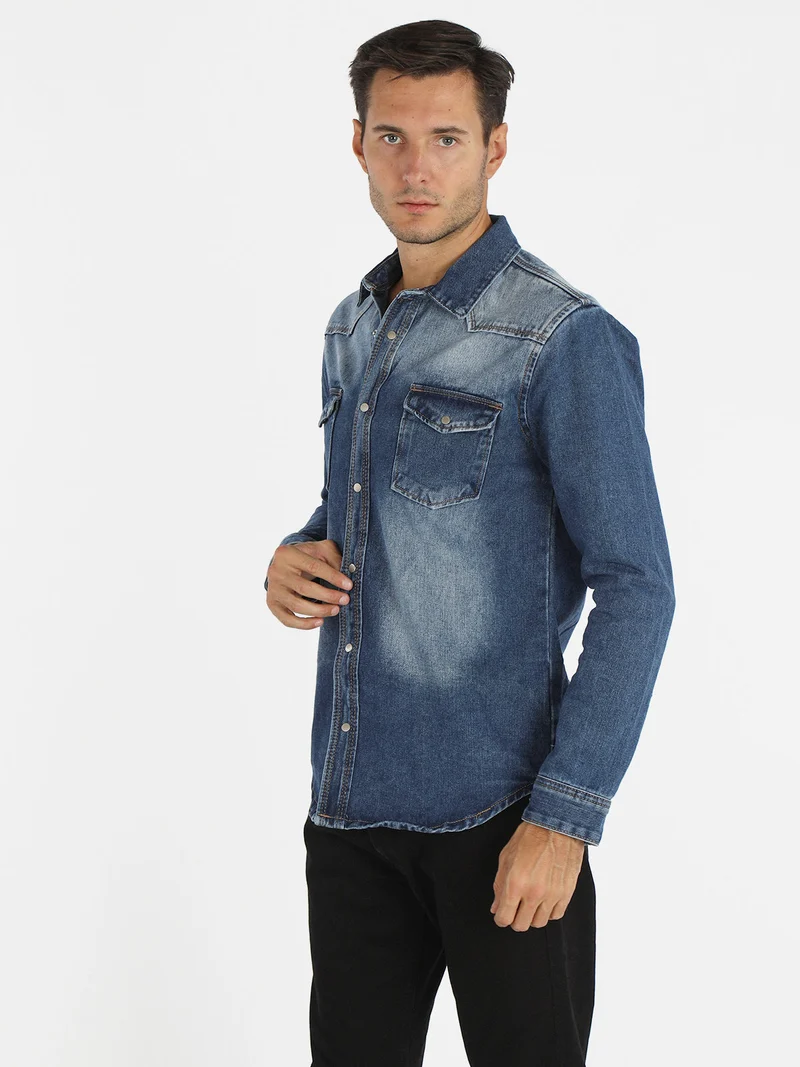 Camicia uomo in jeans