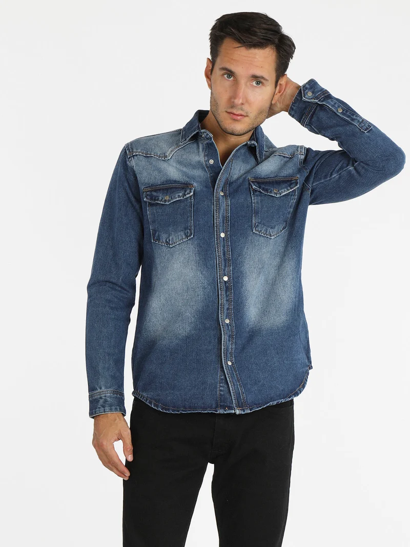 Camicia uomo in jeans