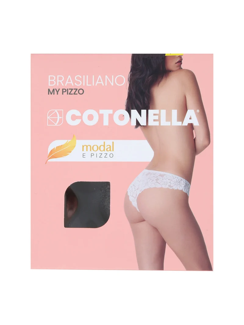 Brasiliana donna in pizzo - cipria