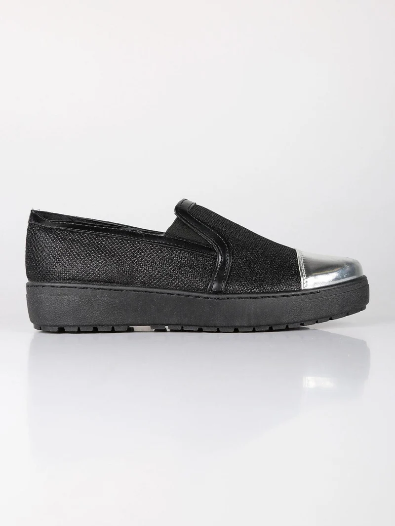 Sneakers basse senza lacci - nero