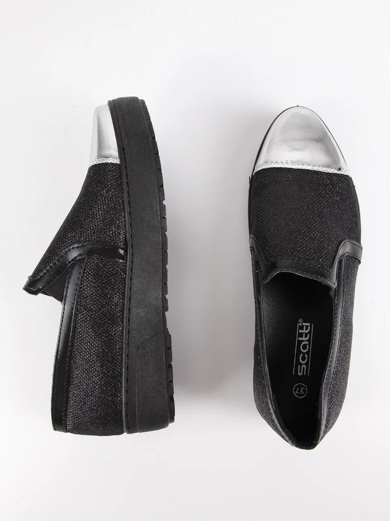 Sneakers basse senza lacci - nero