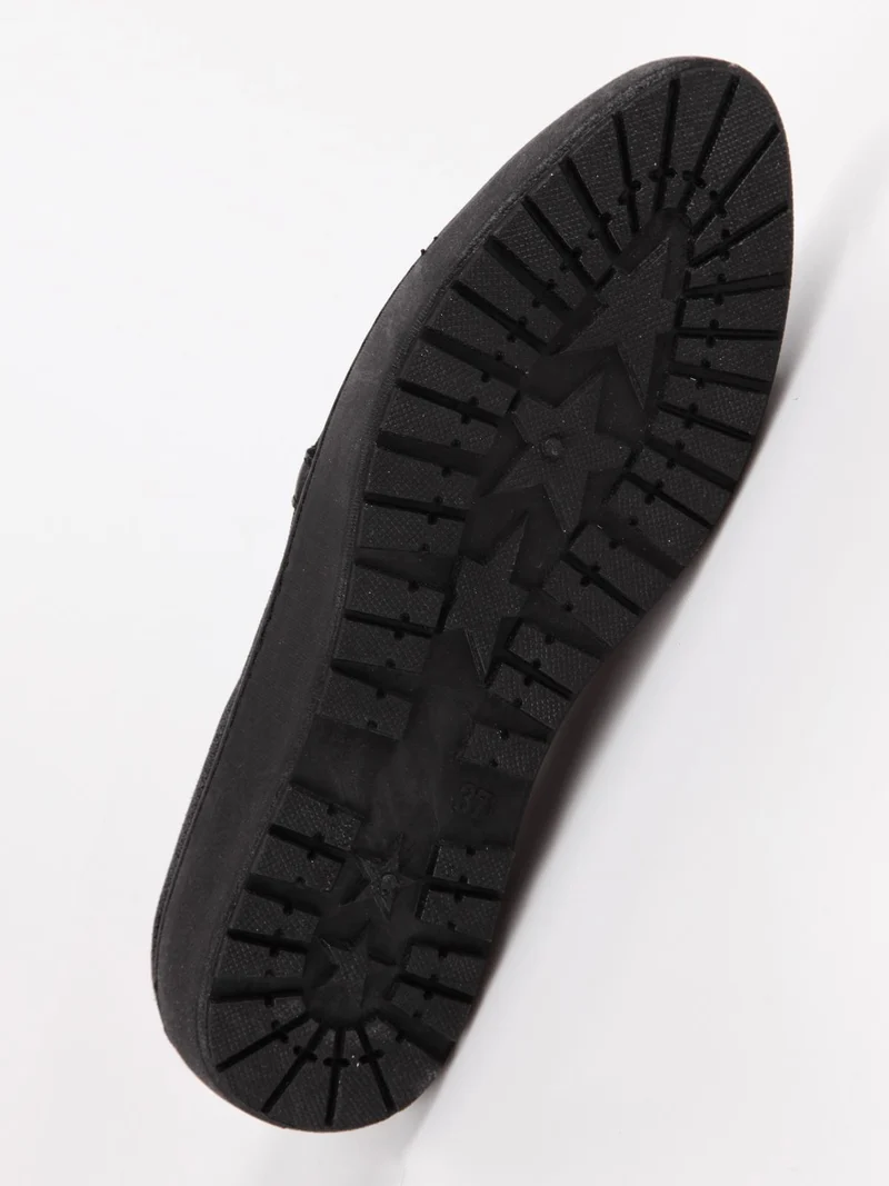 Sneakers basse senza lacci - nero