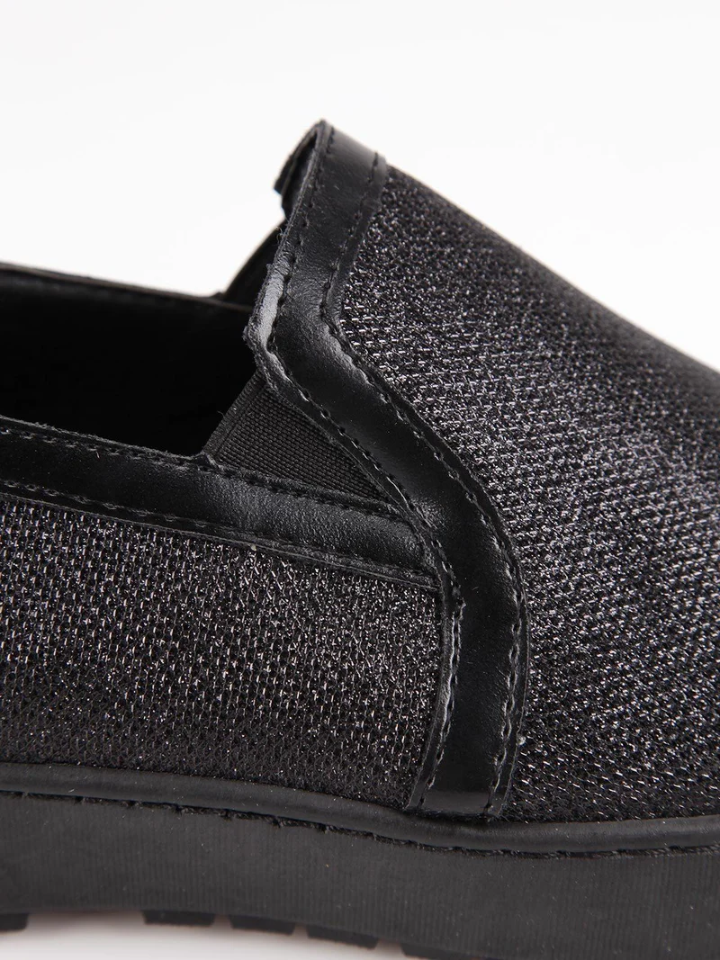 Sneakers basse senza lacci - nero