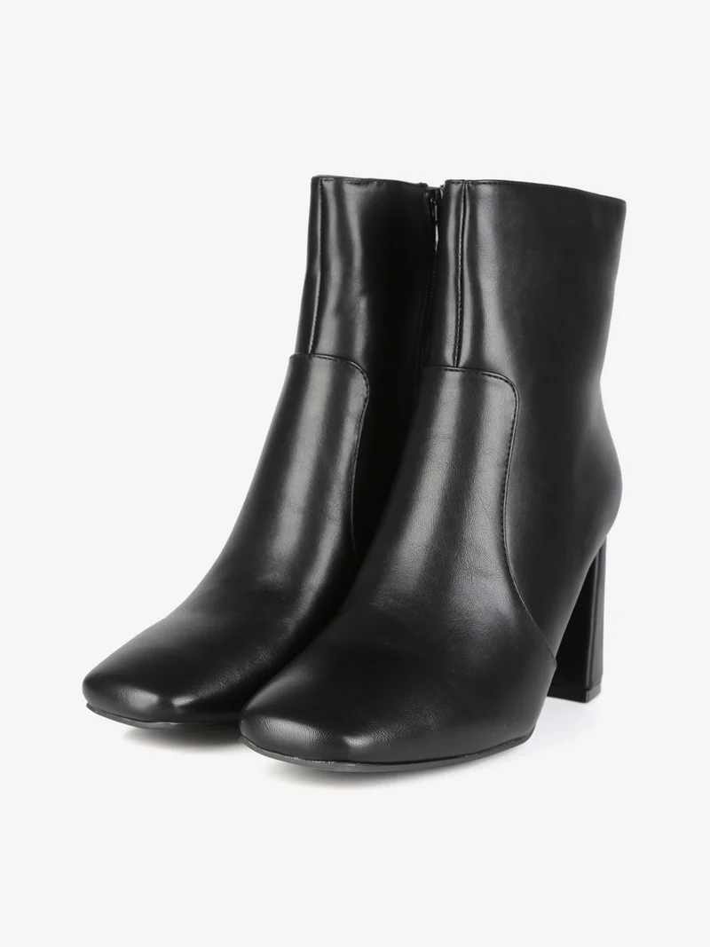 Tronchetti donna con tacco - nero