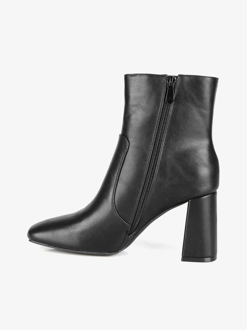Tronchetti donna con tacco - nero