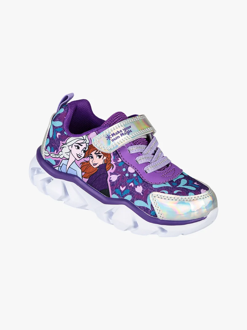 Sneakers da bambina sportive con strappo e luci - multicolore