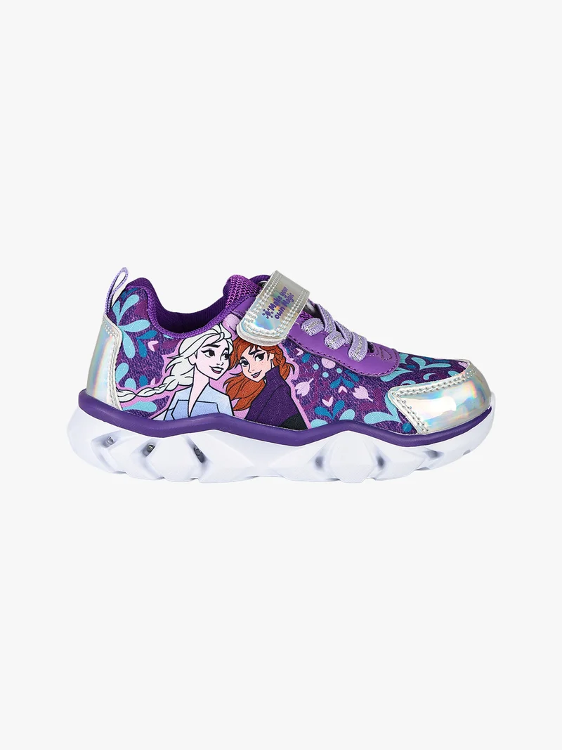 Sneakers da bambina sportive con strappo e luci - multicolore