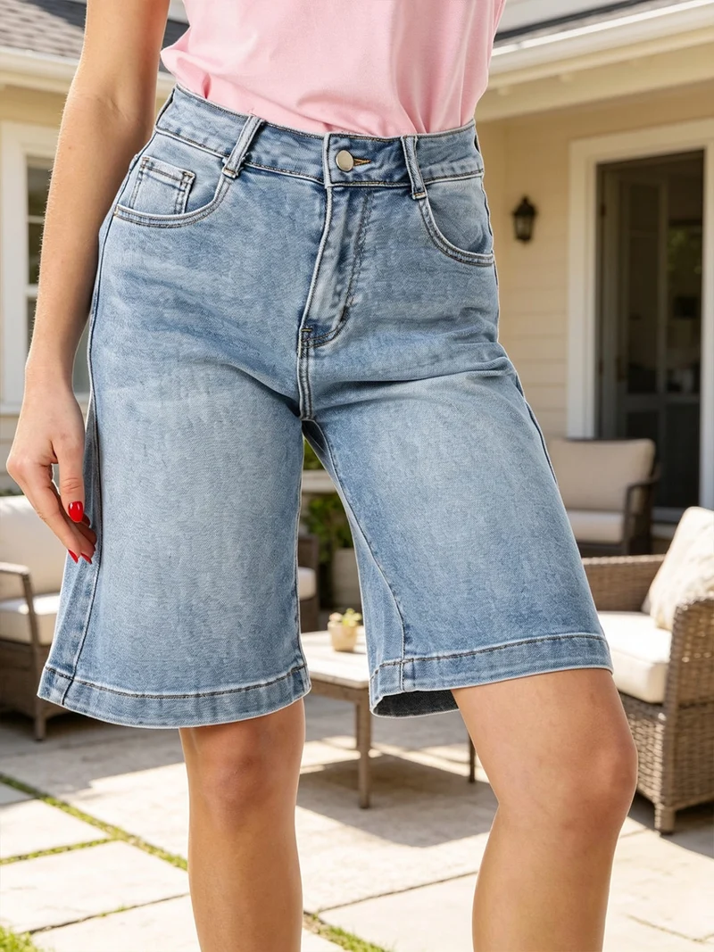 Bermuda donna in jeans - jeans