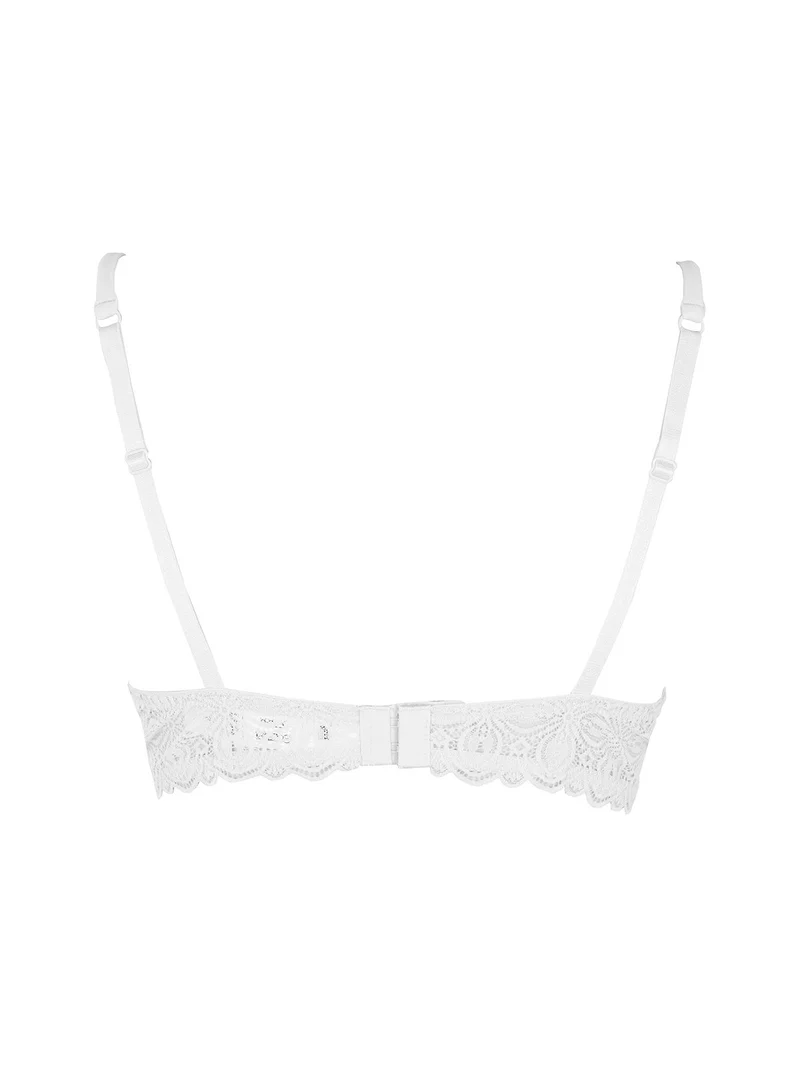 900 Push up graduato in pizzo - bianco