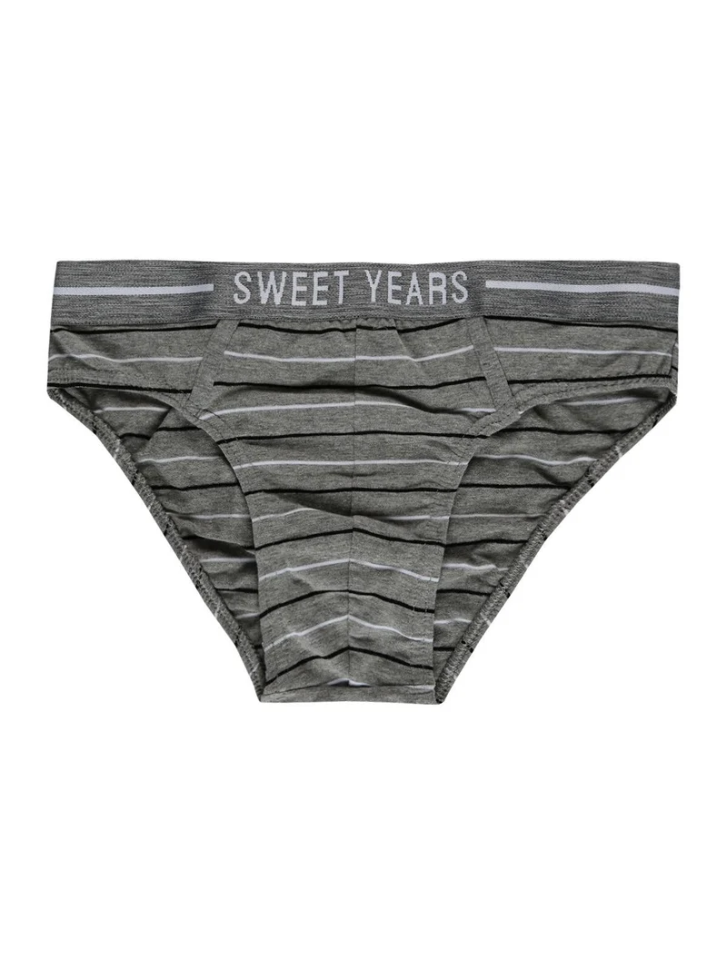 Slip uomo a righe - grigio