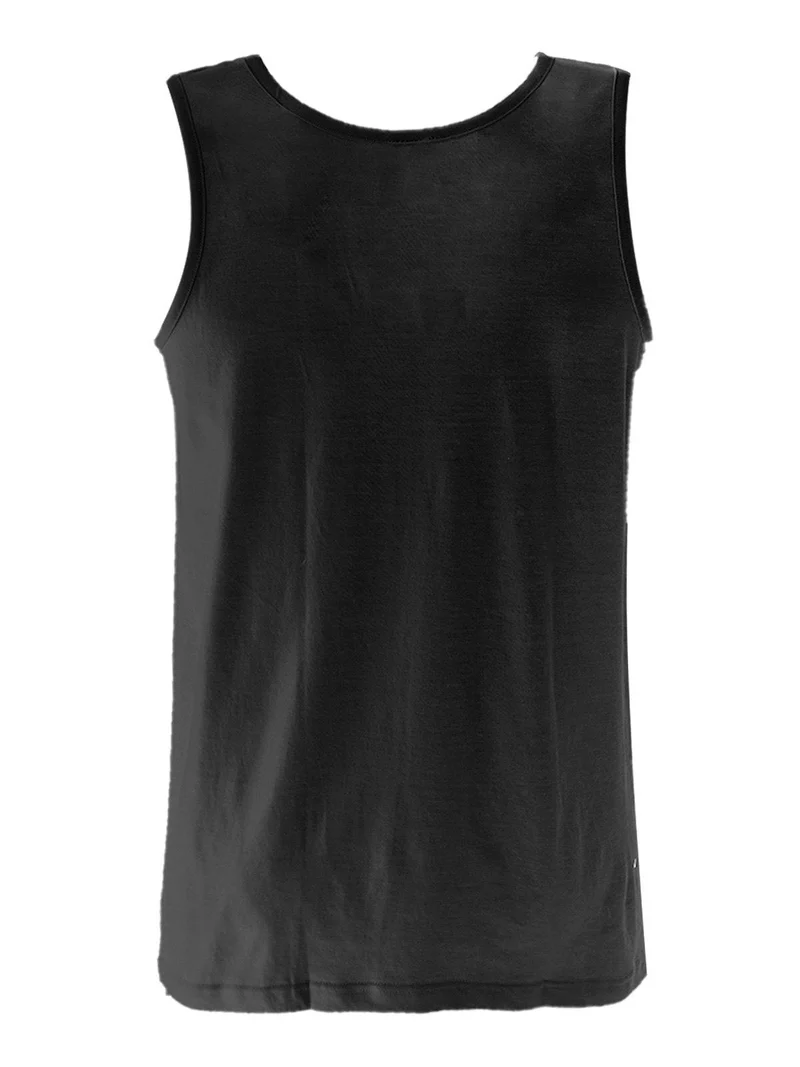 Canotta intima uomo girocollo in cotone - nero