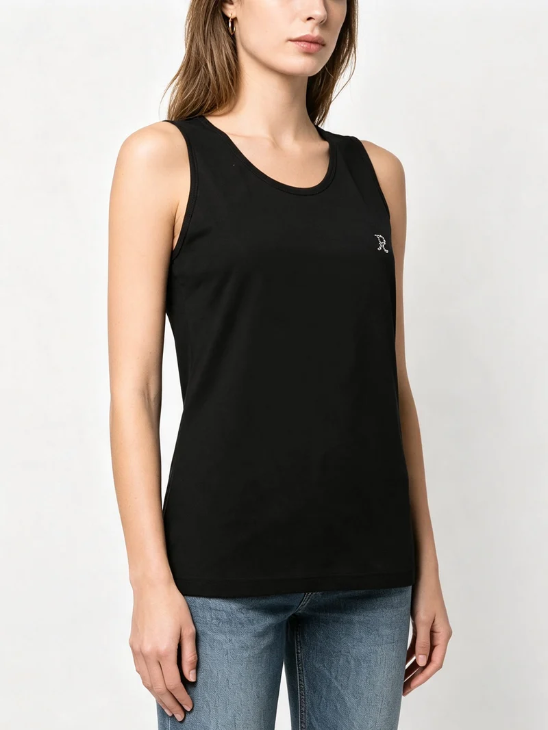 Canotta donna in cotone - nero