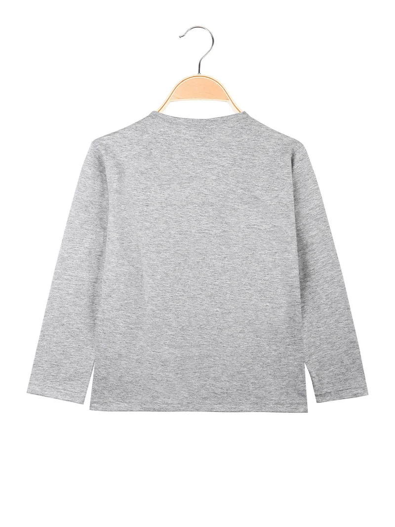 Maglietta da bambino manica lunga - grigio