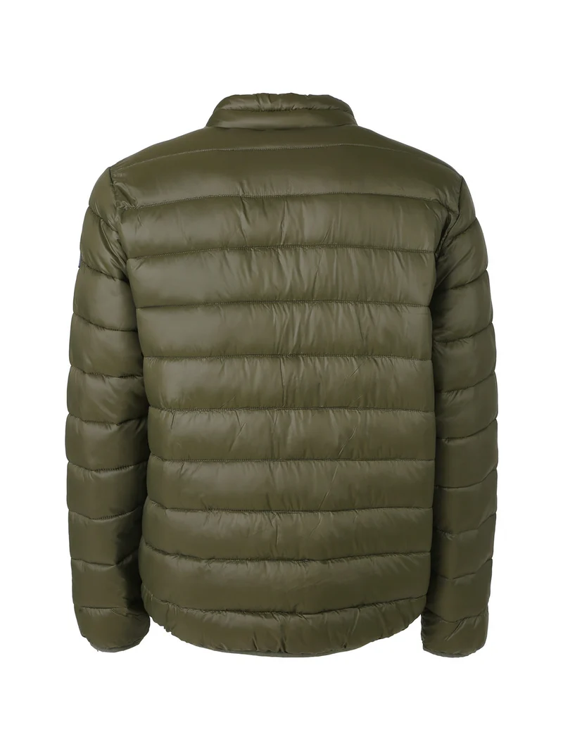 Giubbotto imbottito da uomo con zip - militare