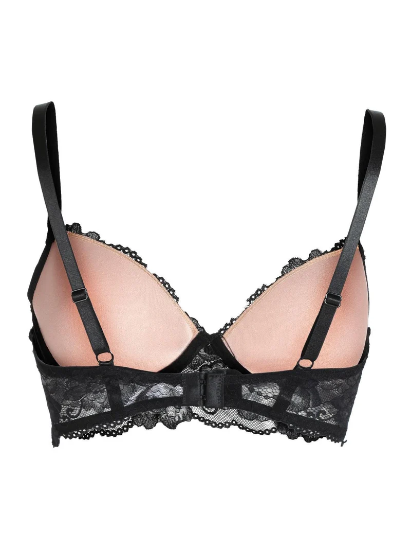 reggiseno in pizzo PEONIA coppa B - nero