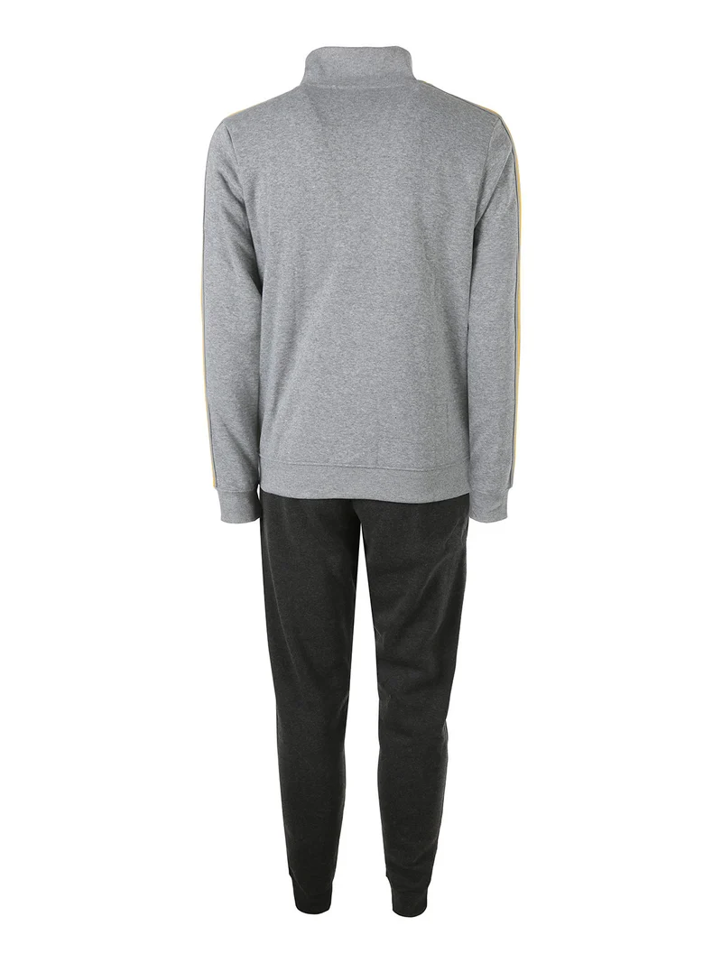 Completo tuta da uomo con zip intera e interno felpato - grigio
