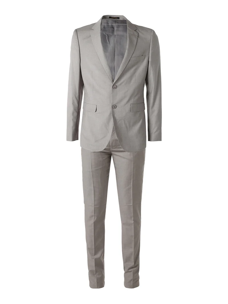 Completo elegante da uomo con blazer e pantaloni - grigio