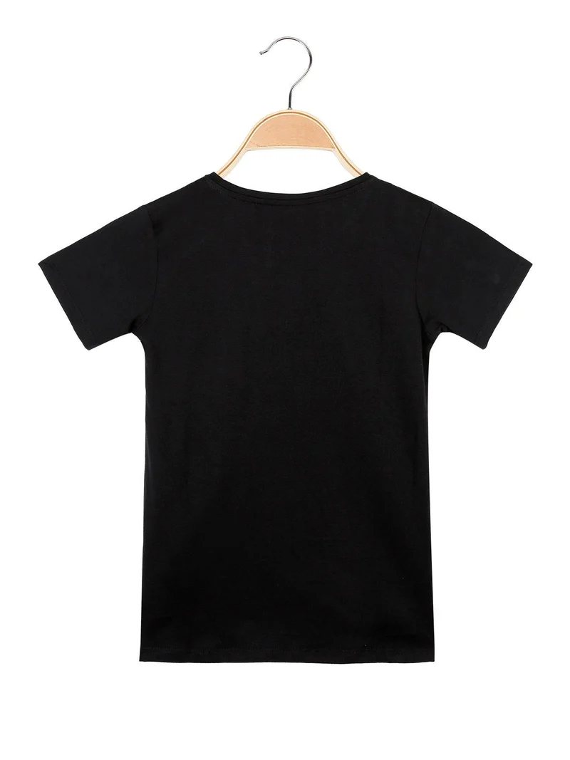 T-shirt con scritta - nero