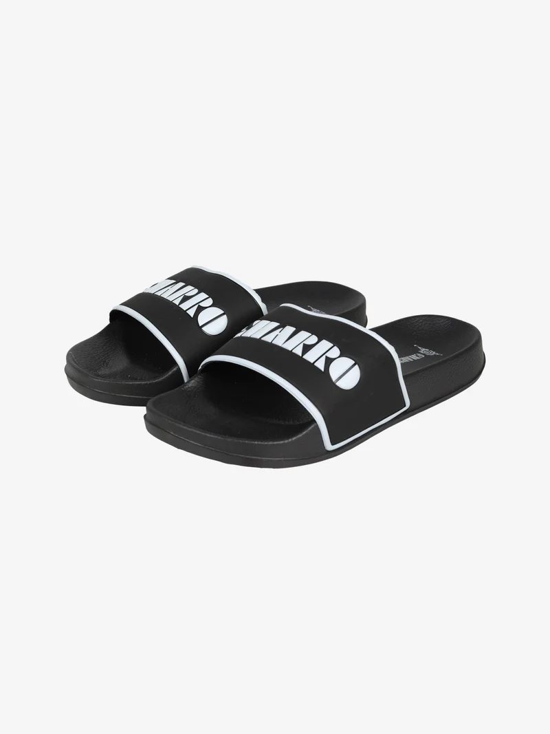 Ciabatte mare da uomo in gomma - nero