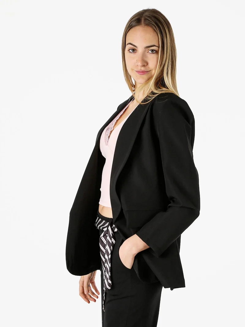 Blazer donna aperto - nero