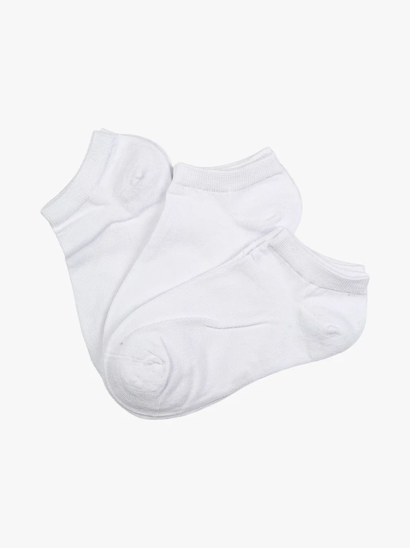 Confezione da 3 paia di minicalze da bambini in cotone - bianco