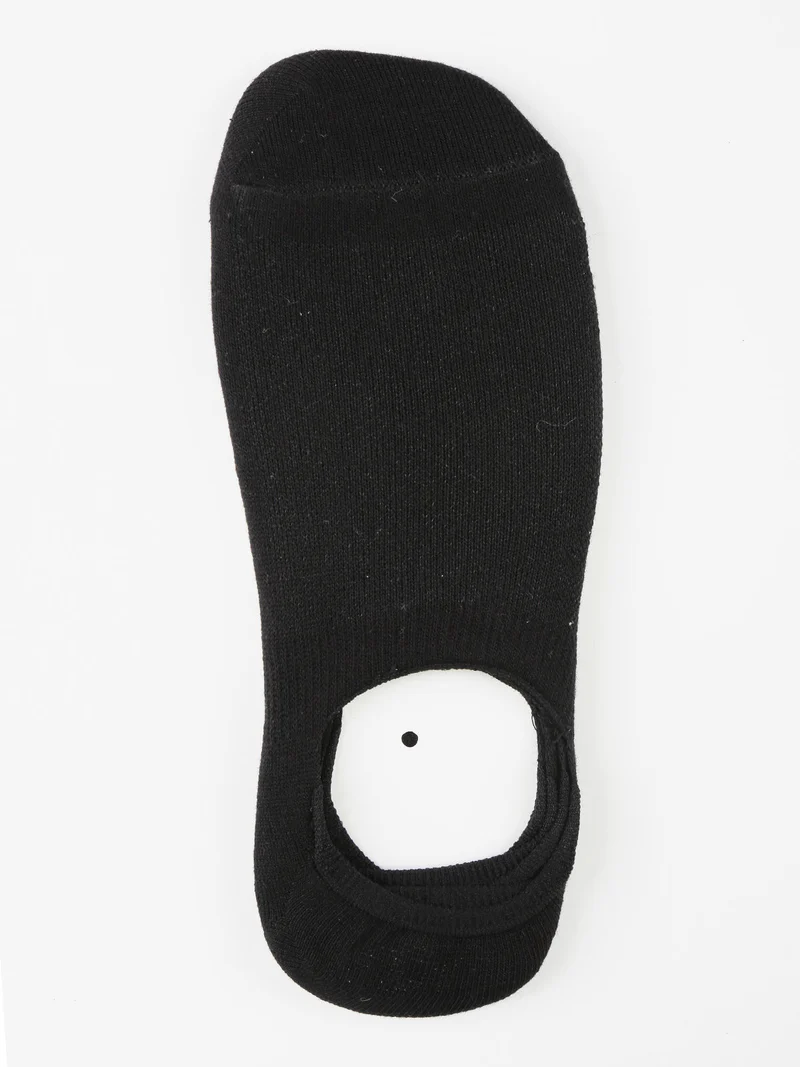 Sottopiede in cotone uomo Confezione da 3 paia - nero