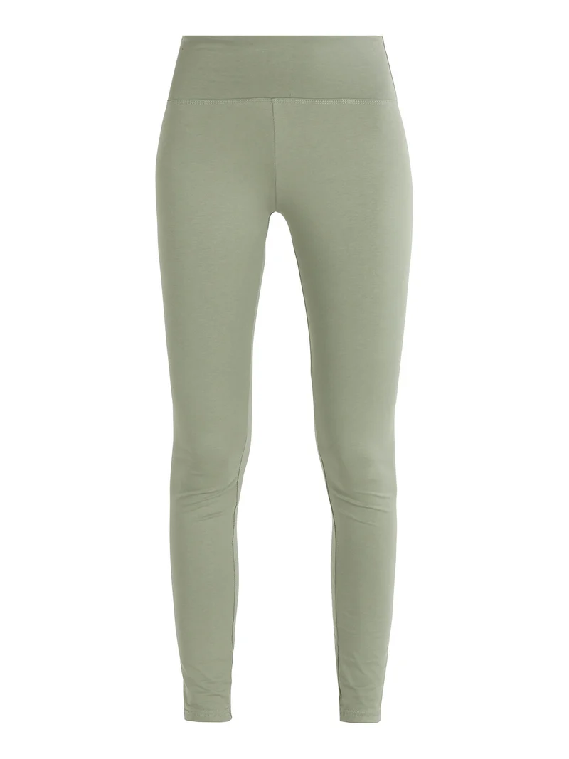 Leggings da donna traspirante effetto pancia piatta - verde