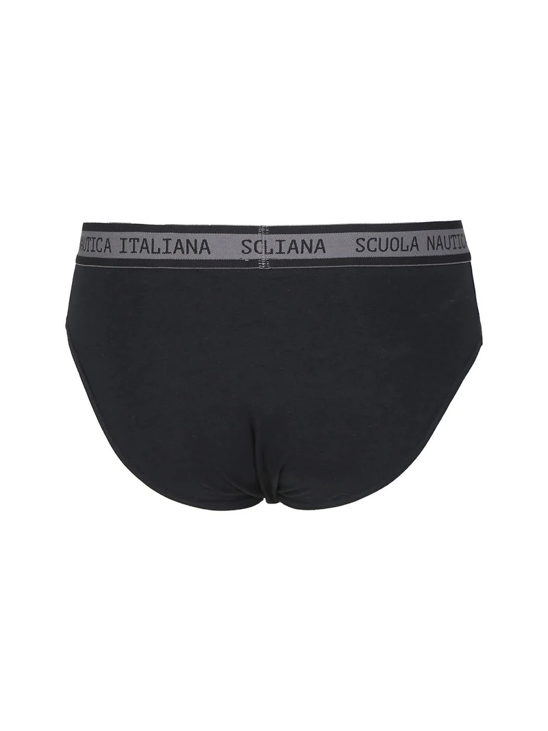 Slip da uomo tinta unita - nero