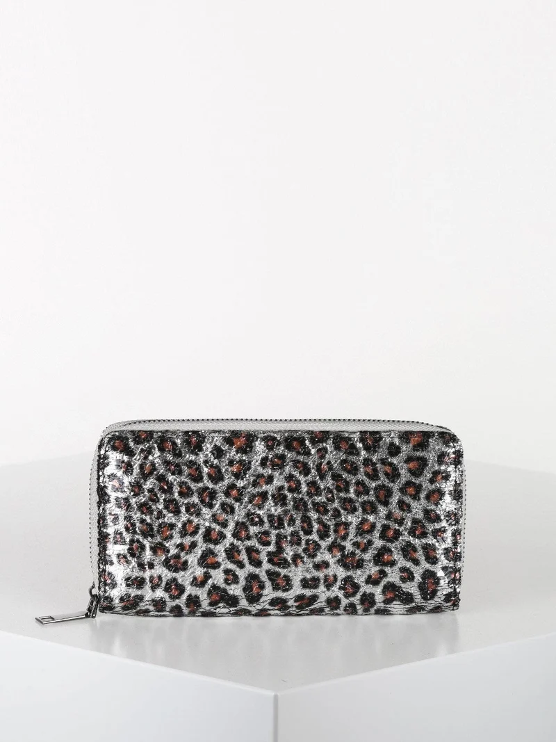 Portafoglio donna animalier - argento