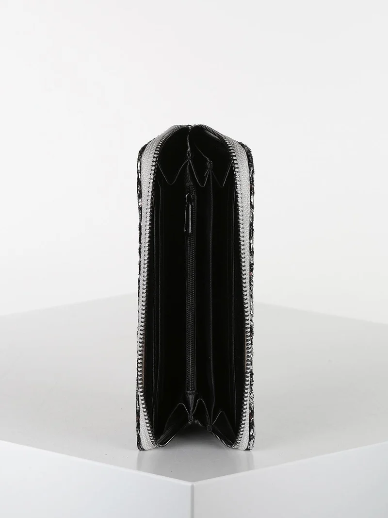 Portafoglio donna animalier - argento