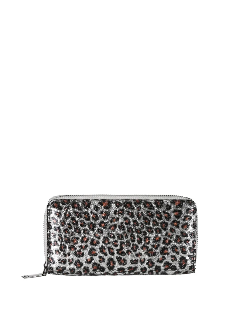 Portafoglio donna animalier - argento