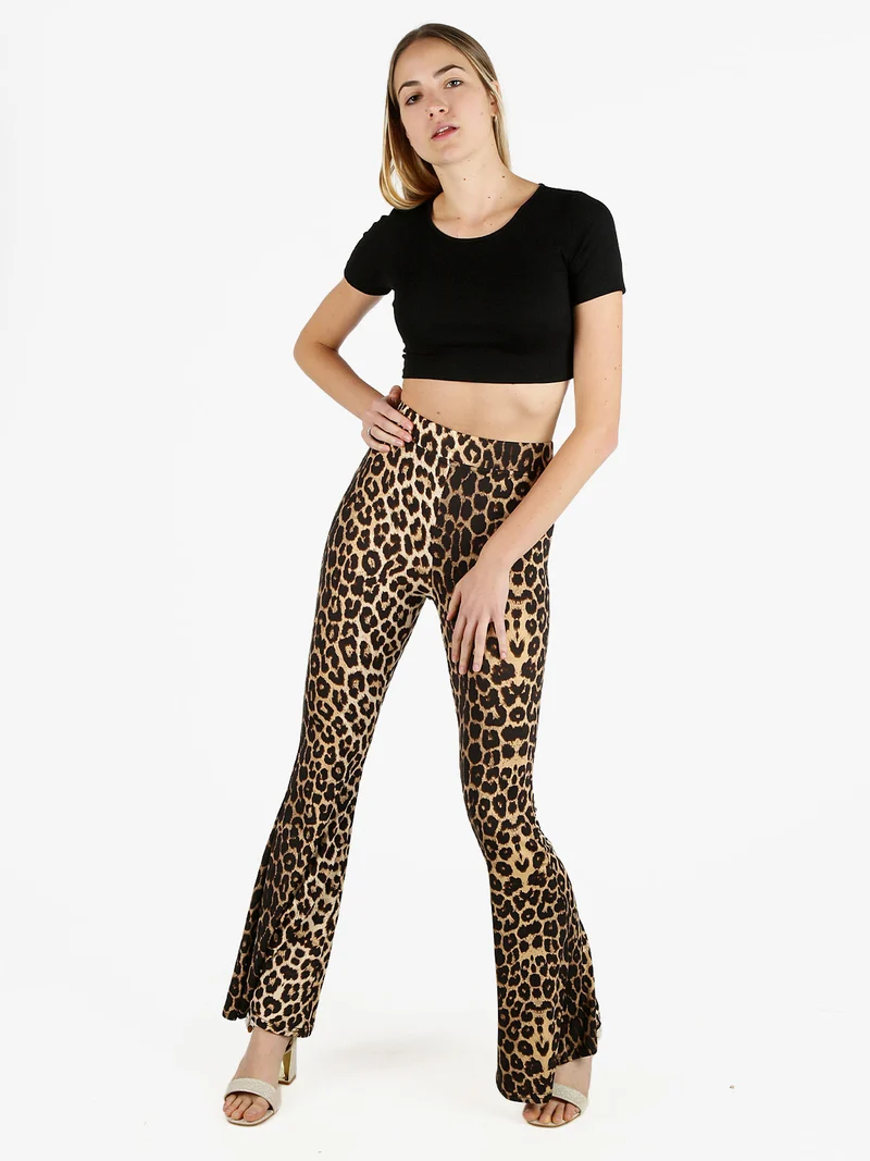 T-shirt cropped donna a costine - nero