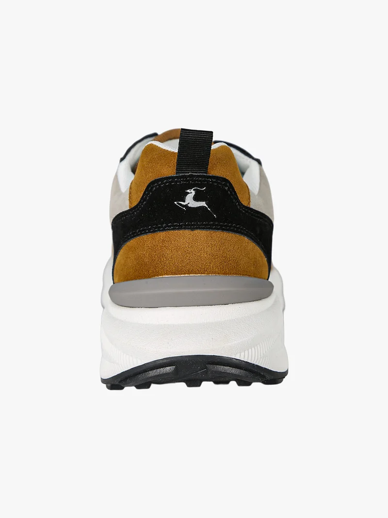 Sneakers stringate da uomo - khaki