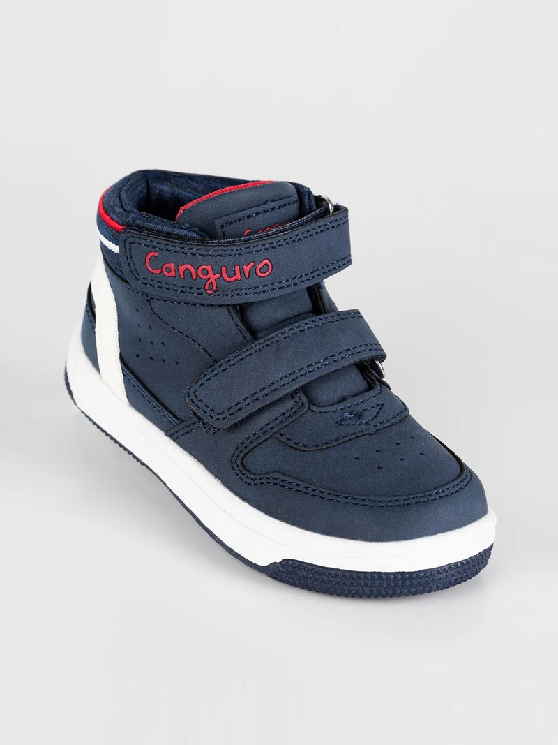 Sneakers alte con strappi - blu scuro
