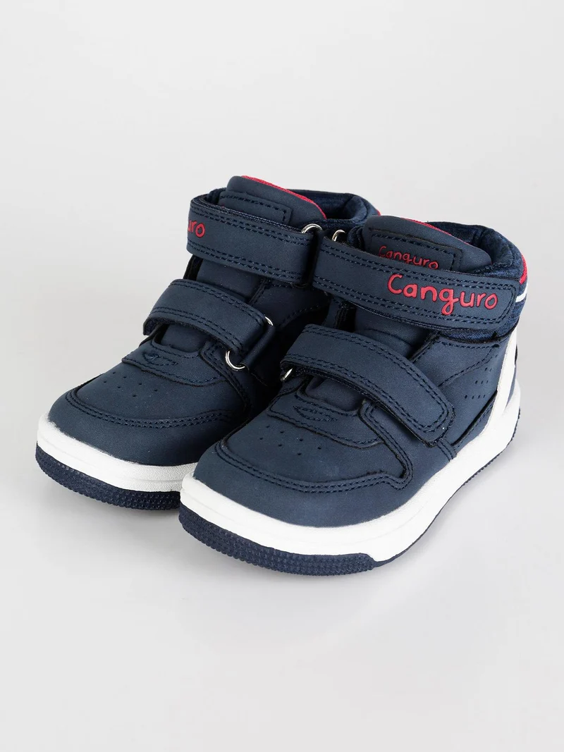 Sneakers alte con strappi - blu scuro