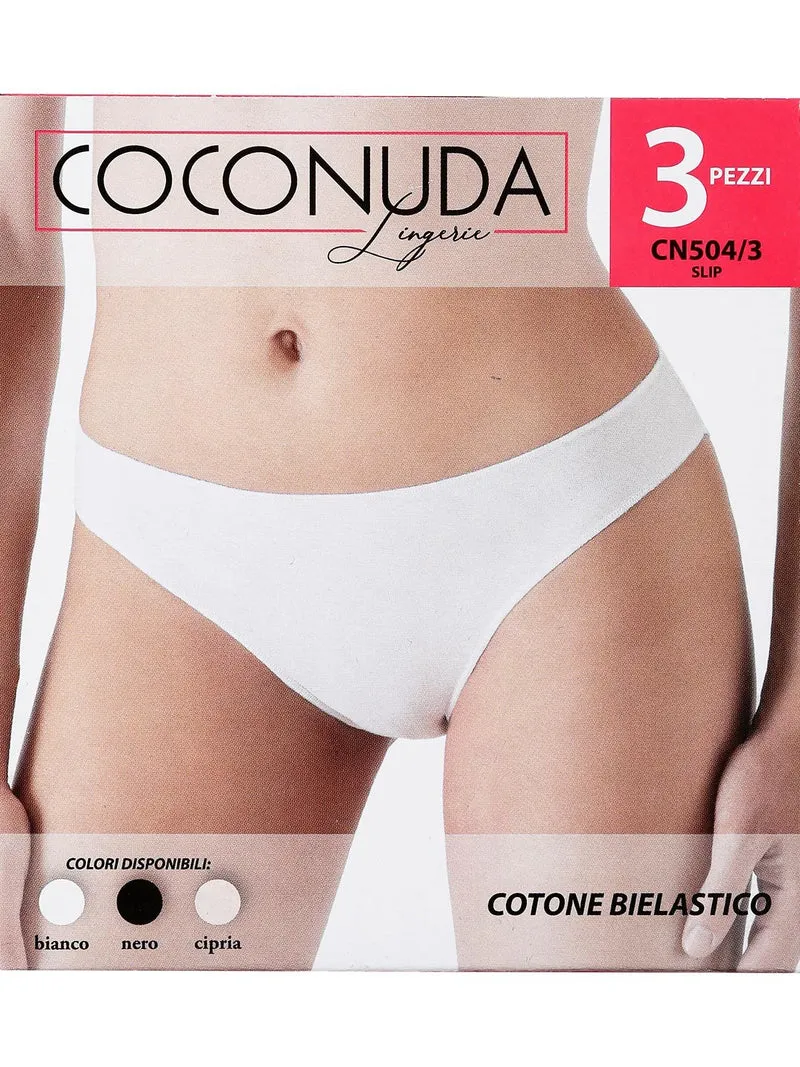Slip donna bianco 3 pezzi - bianco