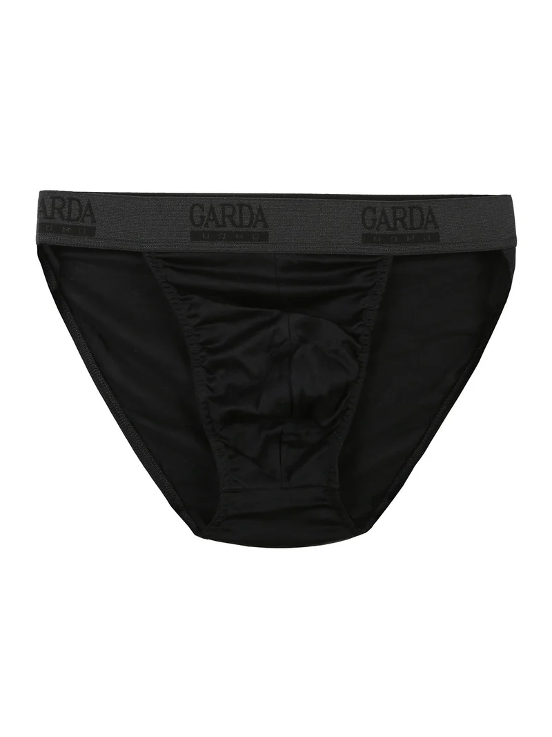 Slip uomo in cotone filo di scozia - nero