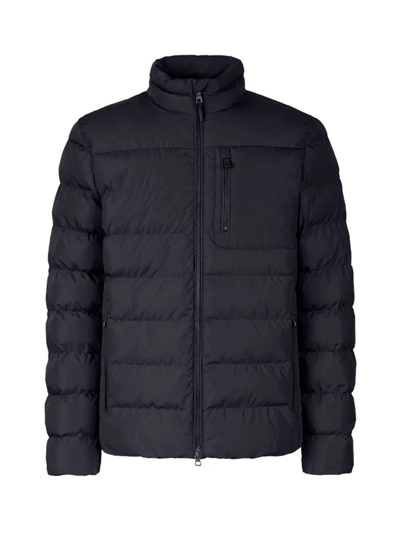 SNAKE Giubbotto imbottito da uomo con zip - blu scuro
