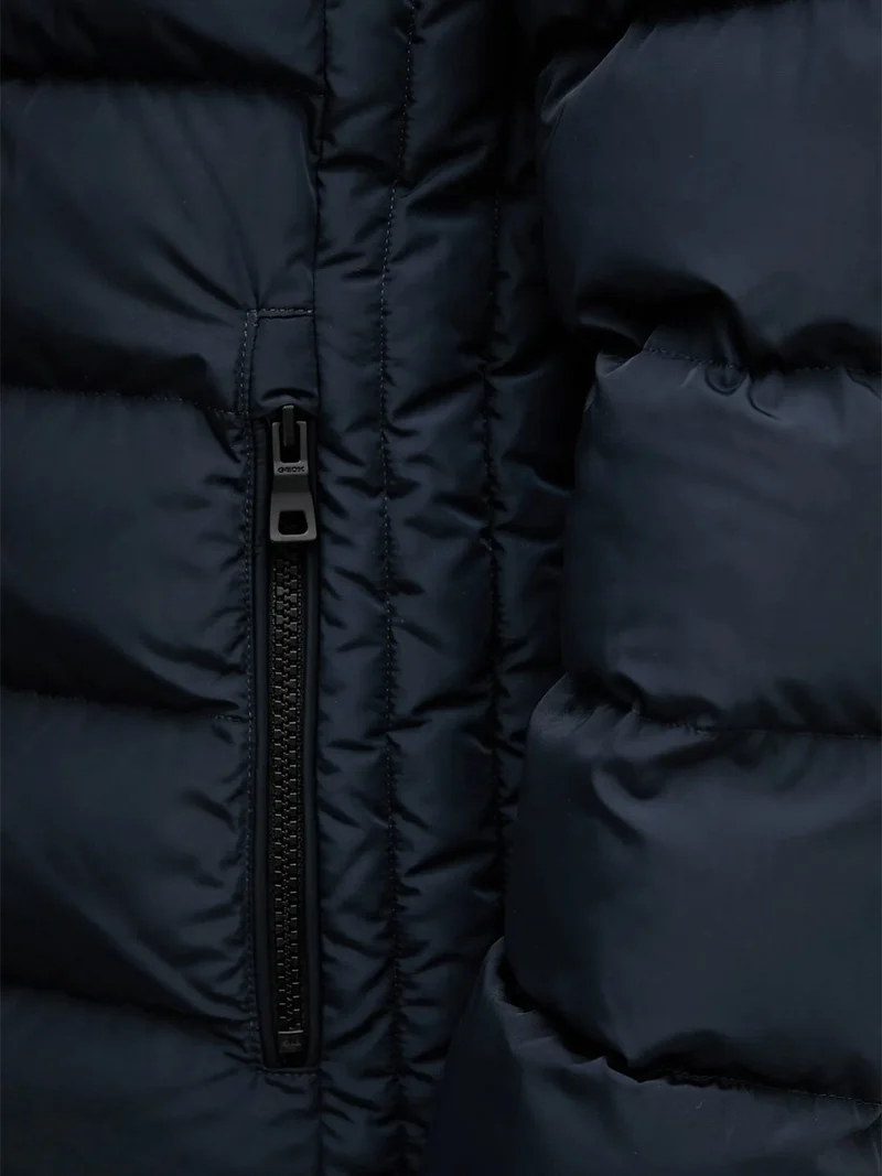SNAKE Giubbotto imbottito da uomo con zip - blu scuro